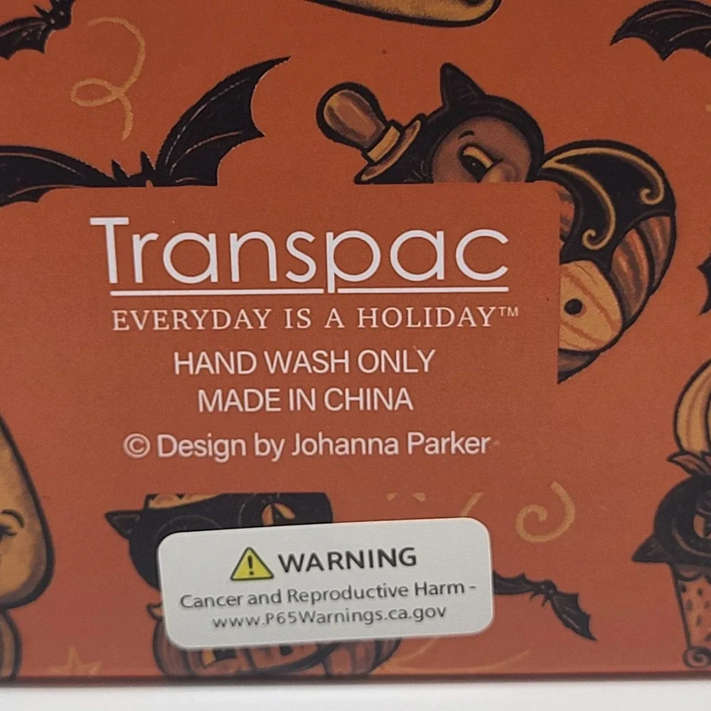 Johanna Parker Transpac Halloween Kooky Spooks Ghost Salt Pepper Shakers NIB